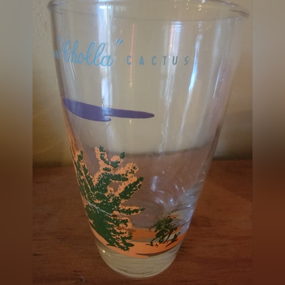 Vintage Blakely Gas Station Arizona Cholla Cactus glass - Picture 4 of 7